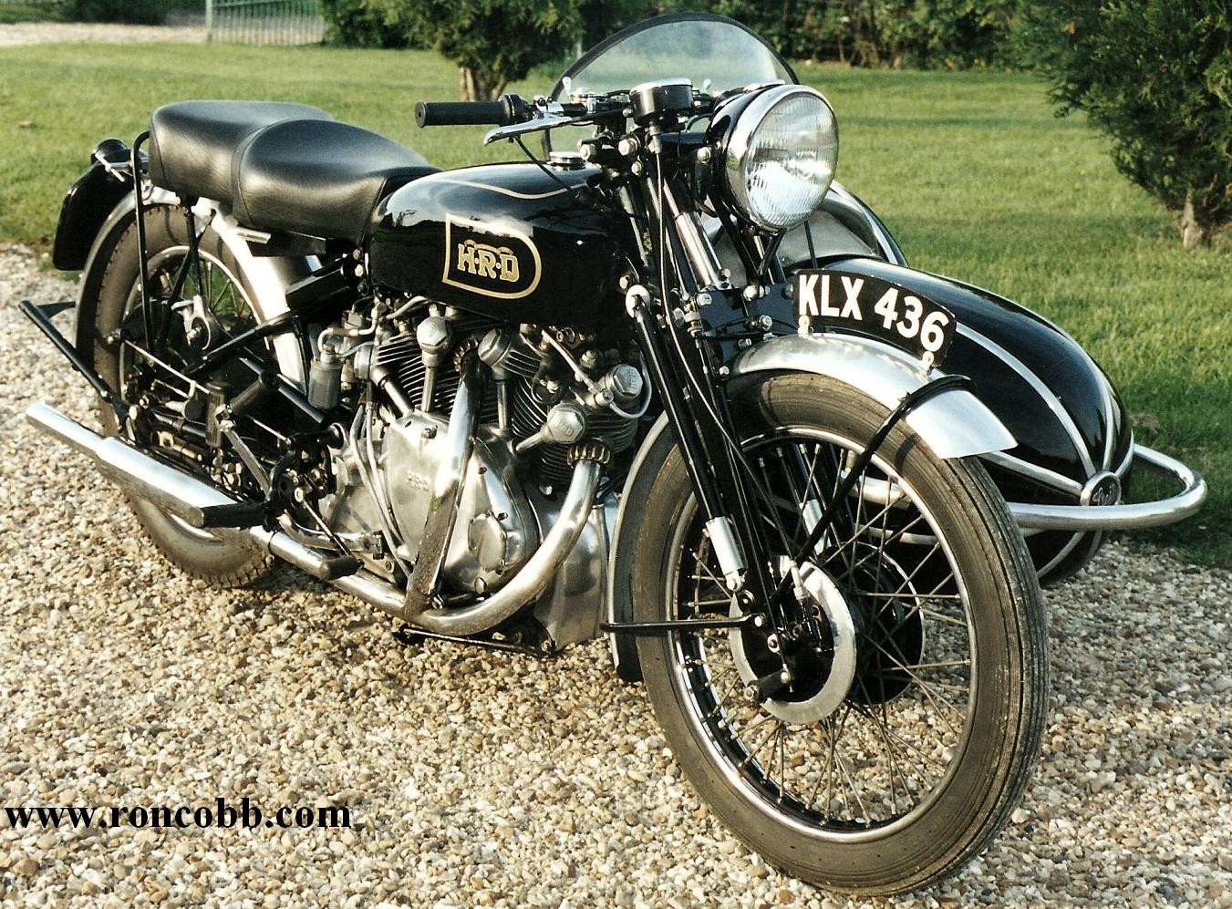 Vincent Rapide sidecar combination.