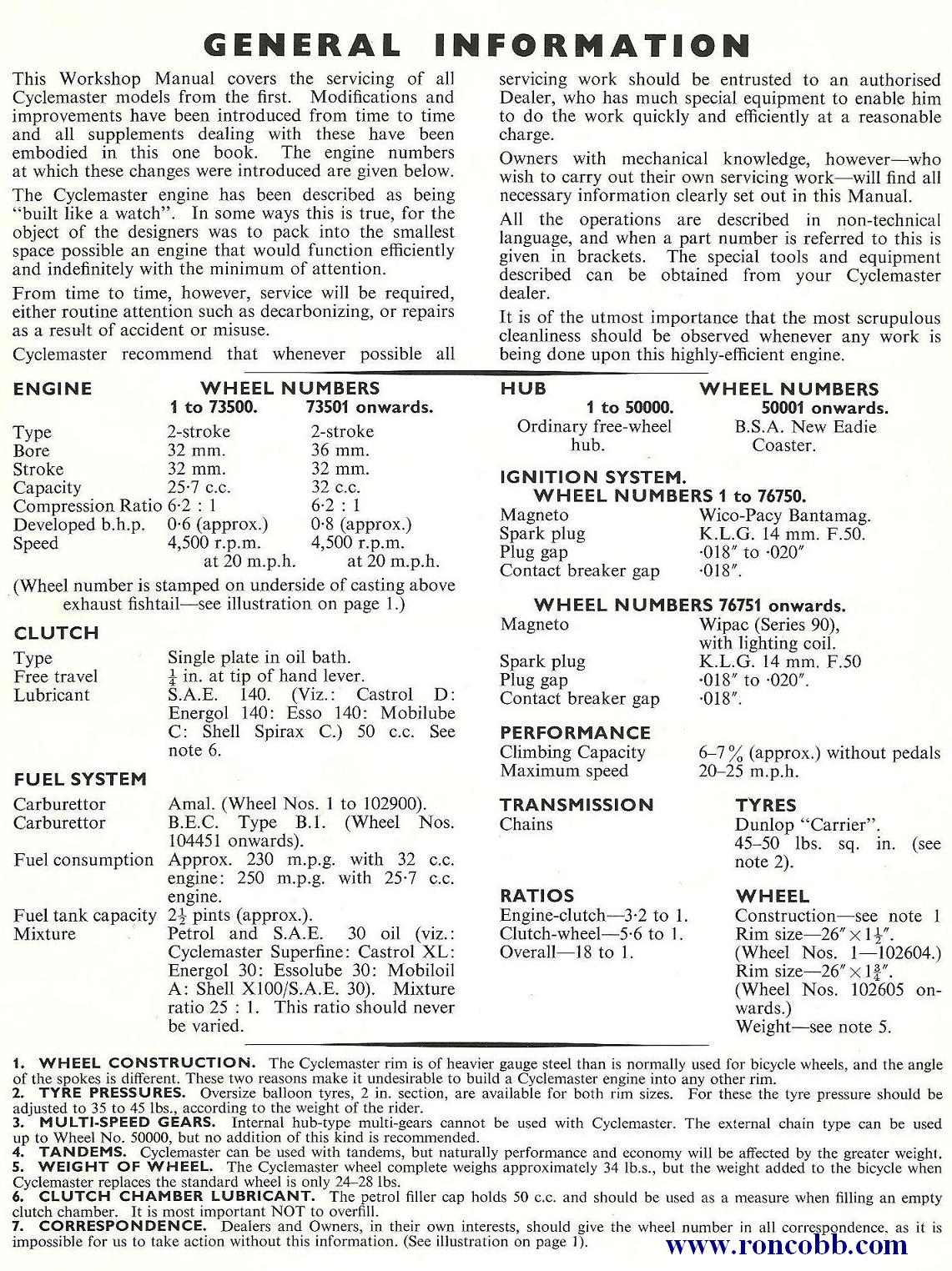 From the Britax workshop manual